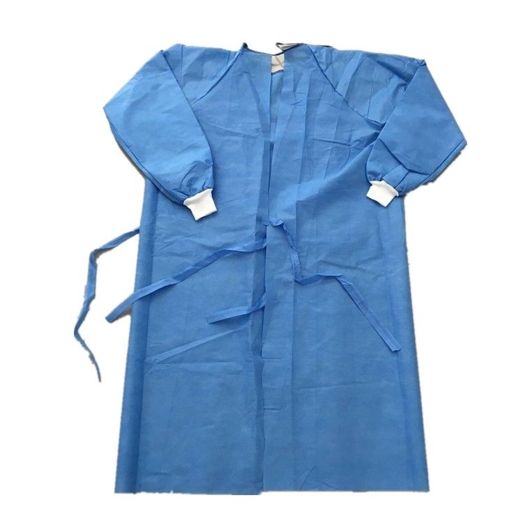 Water Resistant Knitted Cuff Disposable Isolation Gowns
